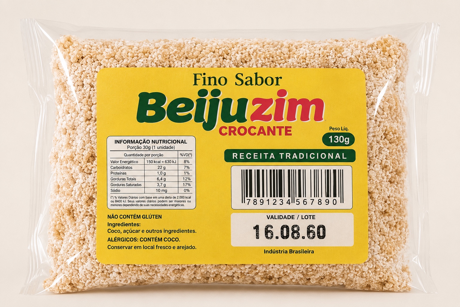 Beijuzim Crocante Tradicional